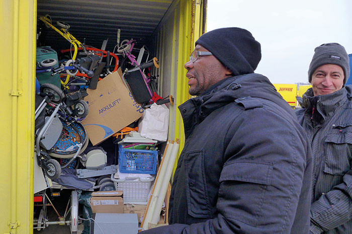 Cordelia Hoppe und Ibrahim Toure Cordelia Hoppe und Ibrahim Toure