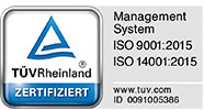 TÜV Rheinland zertifiziert